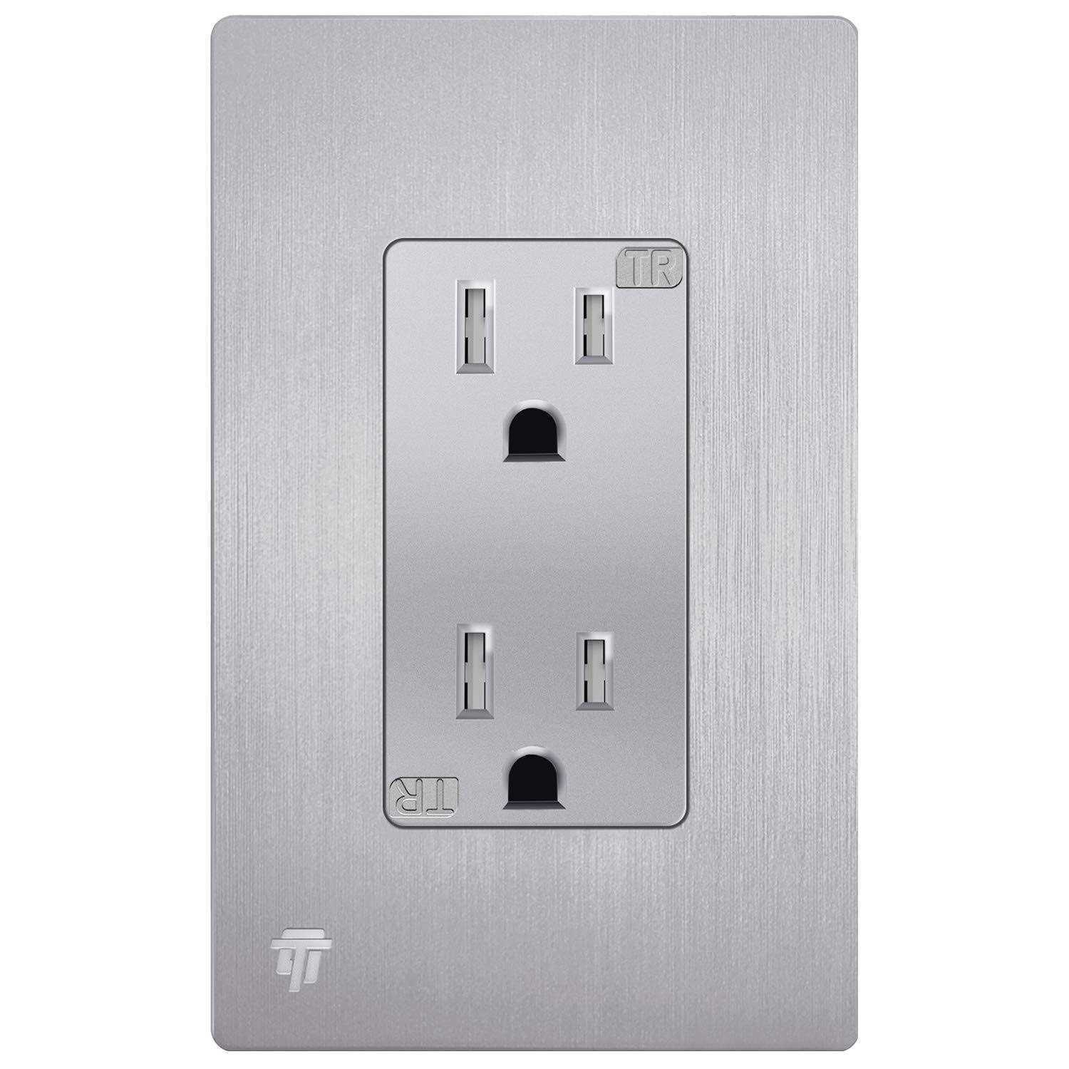 Enerlites Elite Series Decorator Receptacle Child Safe Tamper-Resistant Outlet - Cheap Fitting