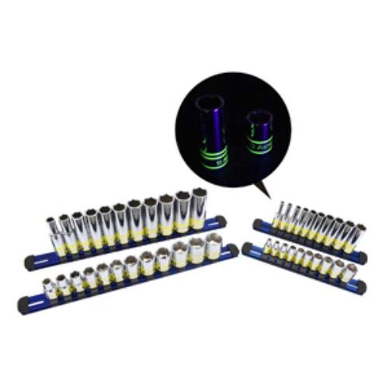 Astro Pneumatic 4143 43 Piece Uv Hi-Vis Metric Socket Set - Cheap Fitting