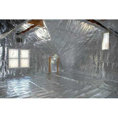 1200sqft Radiant Barrier Solar Attic Foil Reflective Nasa Insulation 2 x 600 perf - Cheap Fitting
