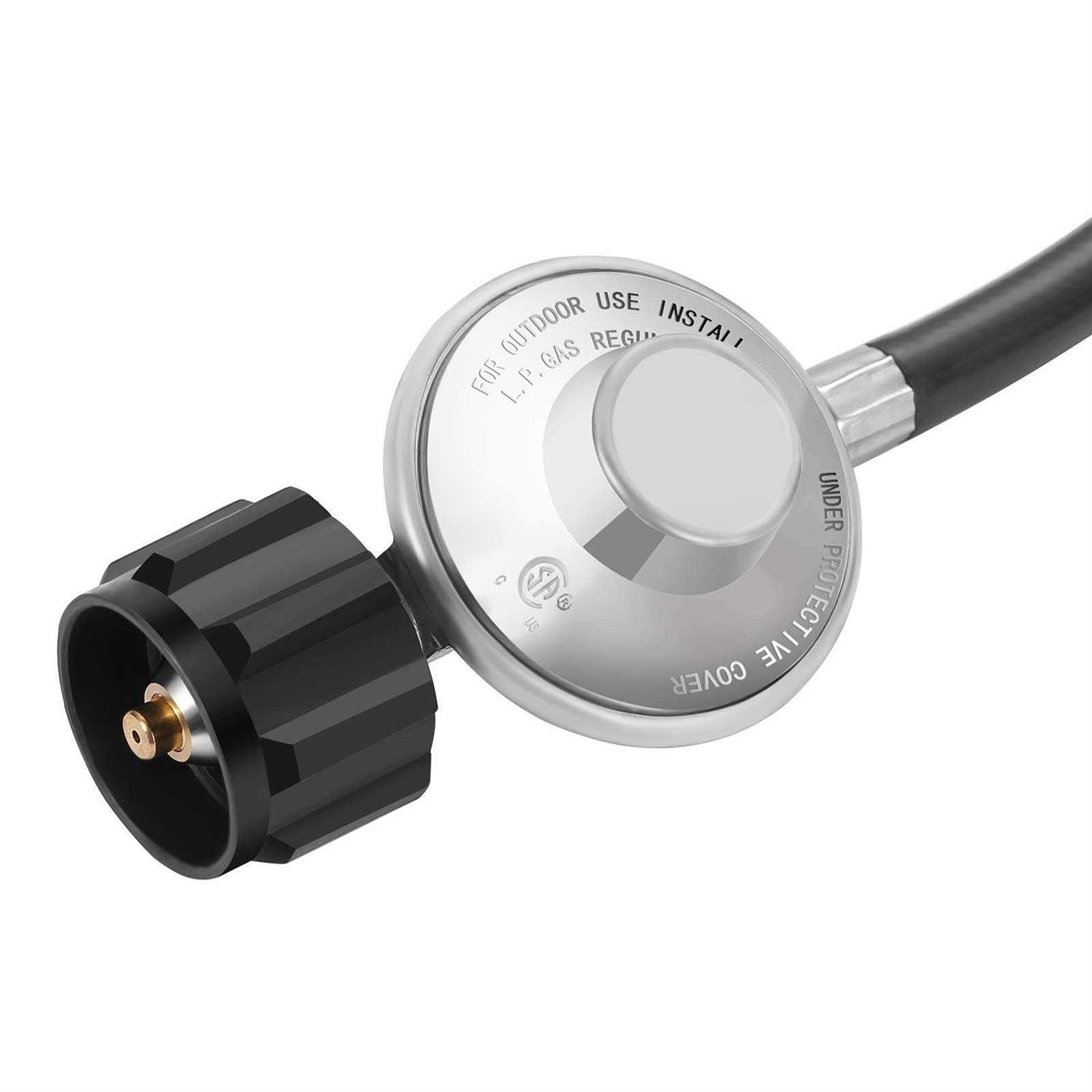 Elaeagnus 6 Feet Propane Adapter Hose with Regulator to Quick Connect for 17/22 Blackstone Tabletop Camper Grill,Propane Acces - Cheap Fitting