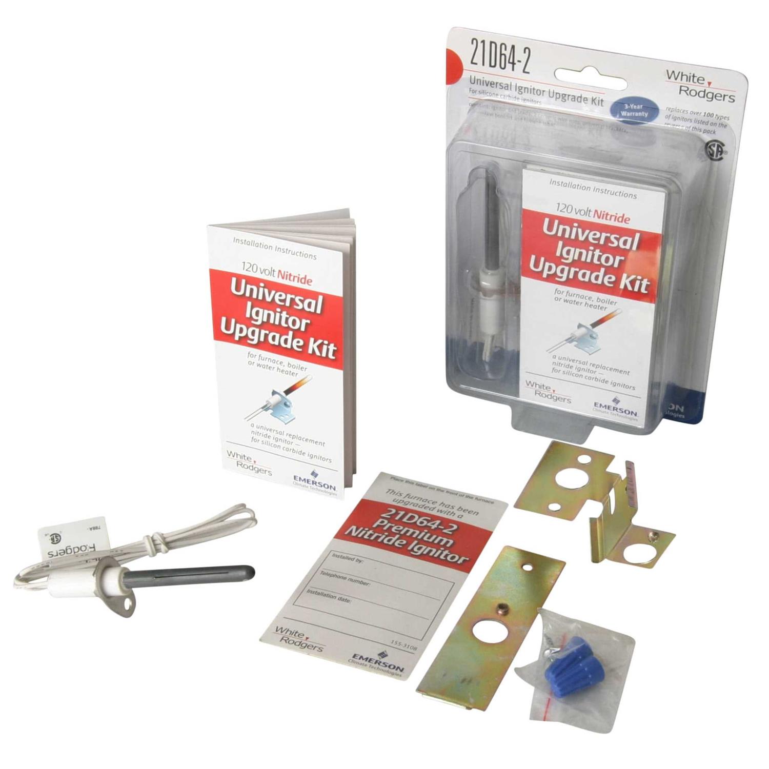 White Rodgers 21D64-2 Universal Nitride Ignitor Upgrade Kit - Cheap Fitting