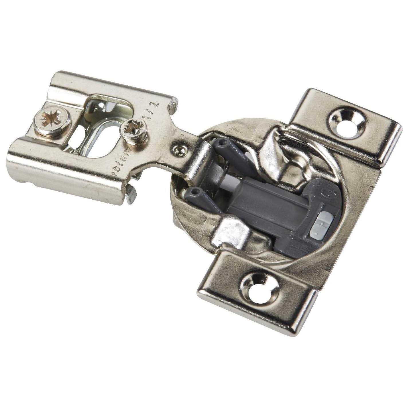 105-degree Compact 38N Series Blumotion 5/8-inch Overlay Screw-On Self-Closing Cabinet Hinge - Cheap Fitting