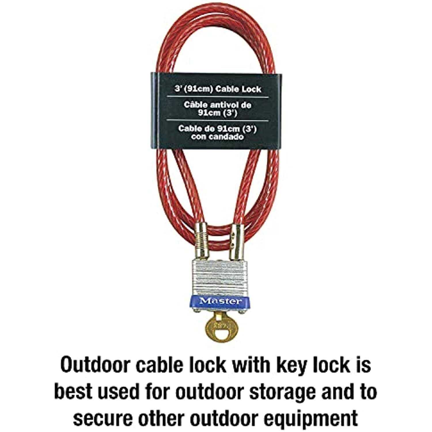 Master Lock 719D Padlock Cable - Cheap Fitting