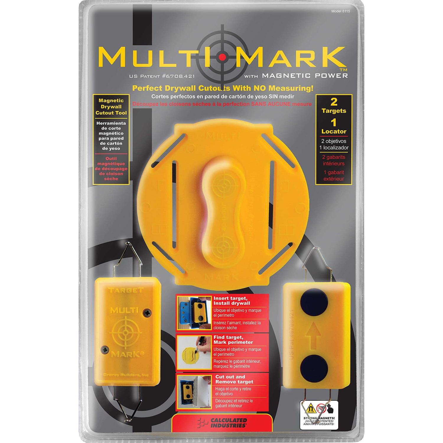 Calculated Industries 8115 Multi Mark Drywall Cutout Locator Tool - Cheap Fitting