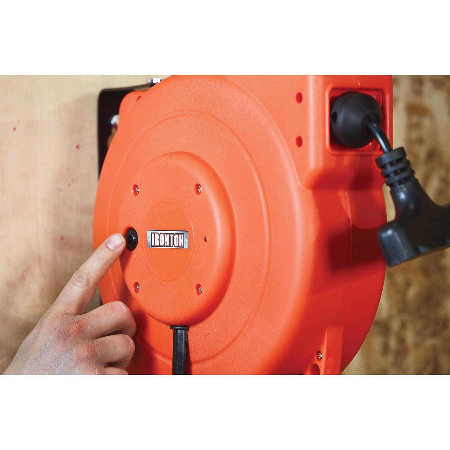 Ironton Retractable Extension Cord Reel - Cheap Fitting