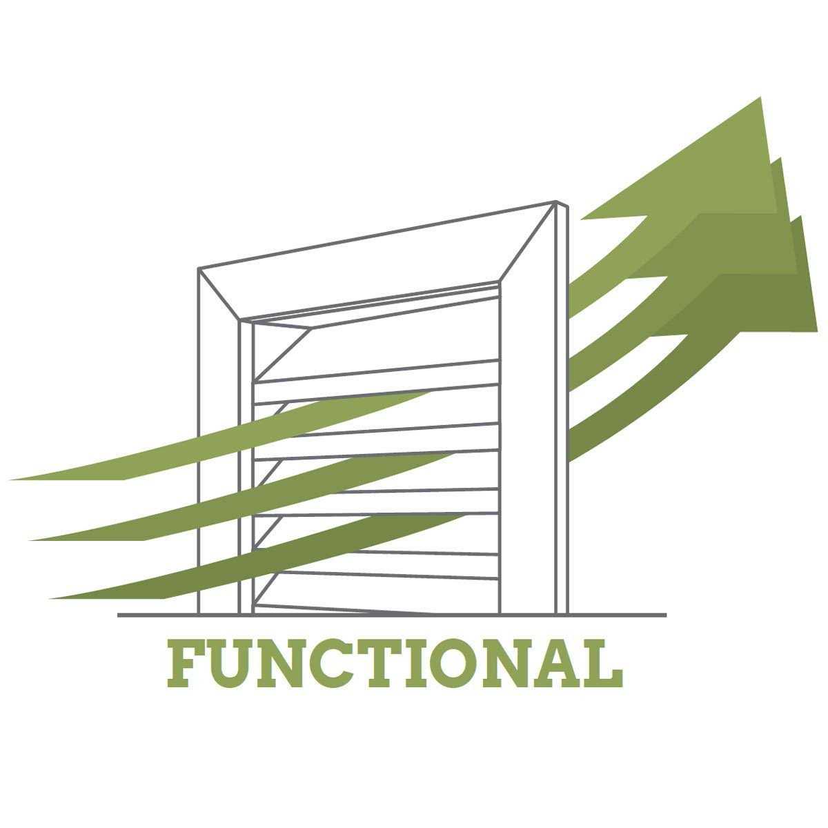 Ekena Millwork GVPVE12X1801FUN Vertical Gable Vent Functional PVC Gable Vent w/ 1 x 4 Flat Trim Frame - Cheap Fitting