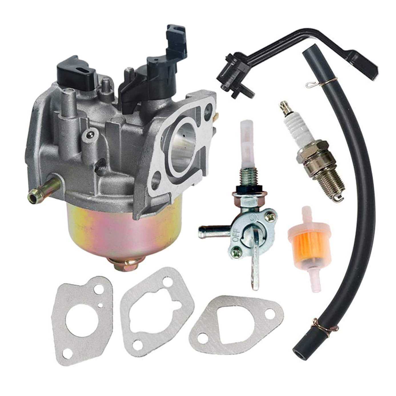 SOOGE Carburetor for Champion Power Equipment 3500 4000 Watts Gas Generator Engine Carb with Fuel Tank Shut off Valve Spark Plug kit - Cheap Fitting