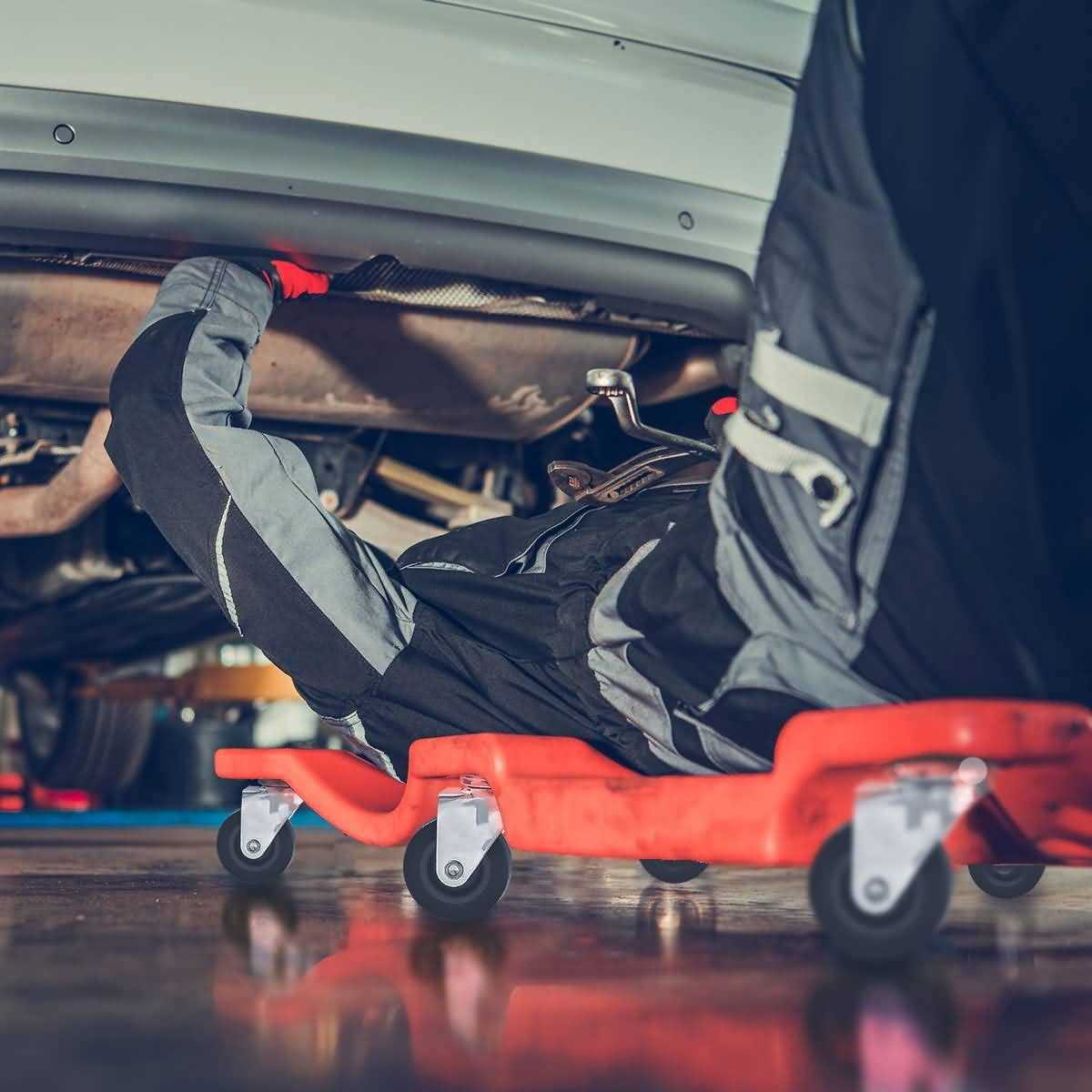 Factorduty 6 Pack Heavy-Duty 2 inch Swivel Caster Wheels for Creeper Service Cart Stool Post Mount - Cheap Fitting