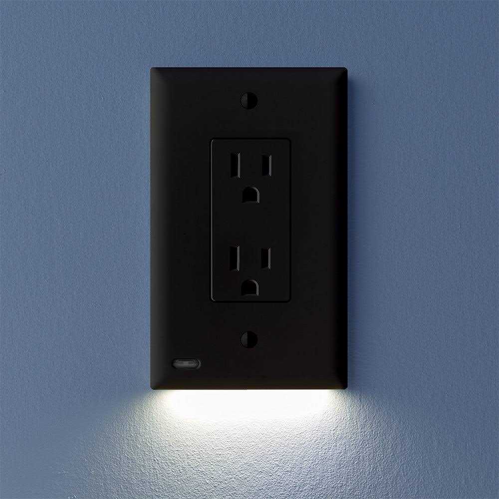 SnapPower O1GL-C-NP20 GuideLight 2 Décor Night Light Outlet Cover Plate - Cheap Fitting