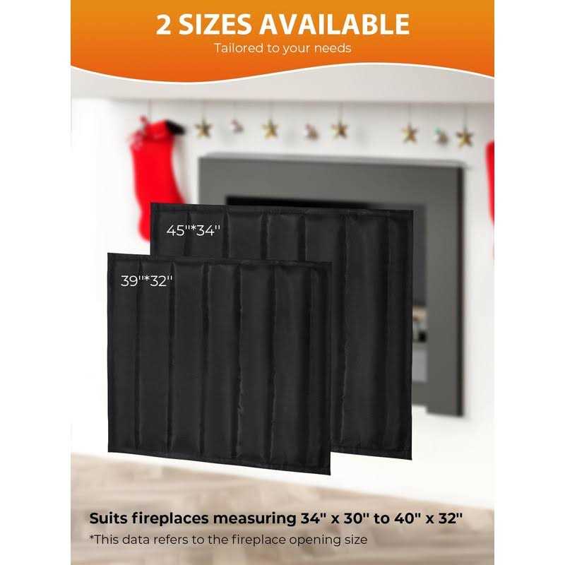 Thmomex Magnetic Fireplace Cover Indoor Fireplace Blanket Keep Drafts Out Stop Heat Loss Save Energy Fireplace Stove Draft Stopper Chimney Cover - Cheap Fitting