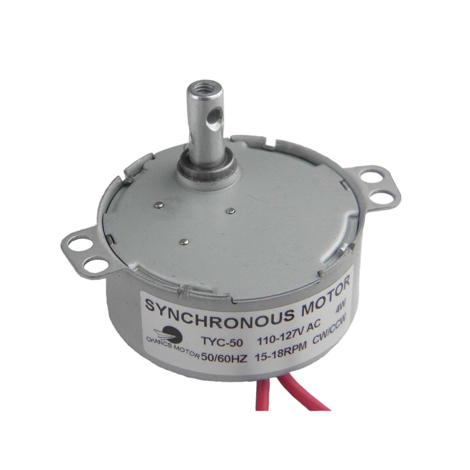 CHANCS SYNC Motor TYC-50 AC 110V 15-18rpm Small Electric Motor 4W 50/60HZ Cw/ccw - Cheap Fitting