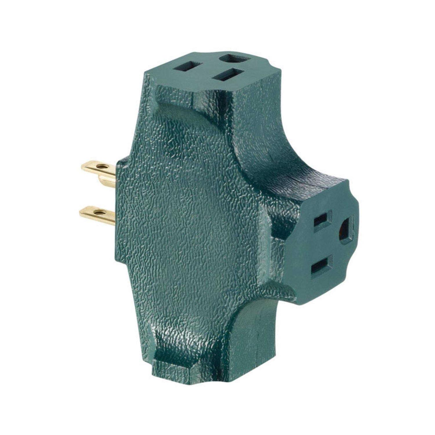 Leviton Adapter Grounded 3 outlets 00694-0GR - Cheap Fitting