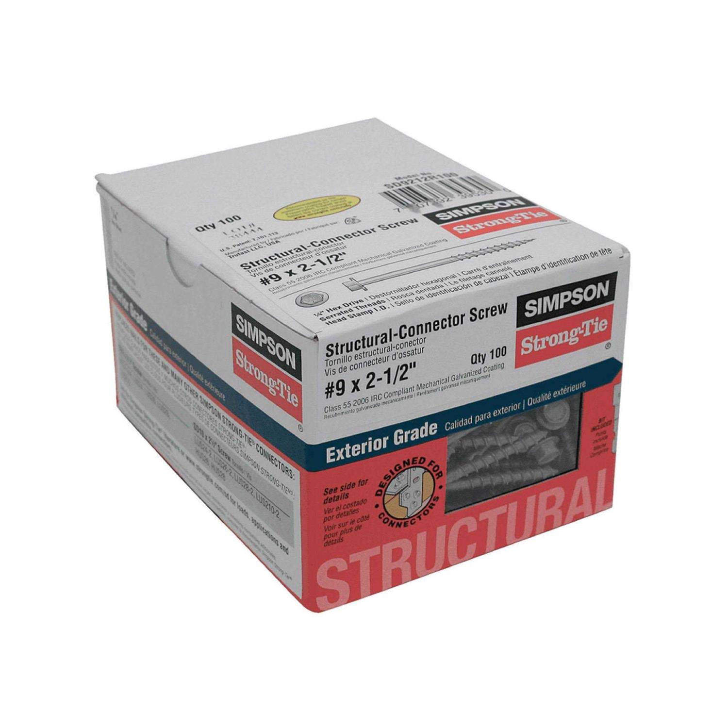 Simpson Strong-Tie Connector Screw SD9212R100-R - Cheap Fitting