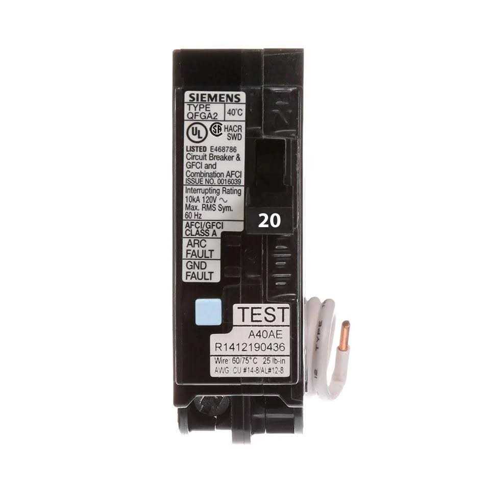 Siemens Q120DF Dual Function AFCI/GFCI Circuit Breaker - Cheap Fitting
