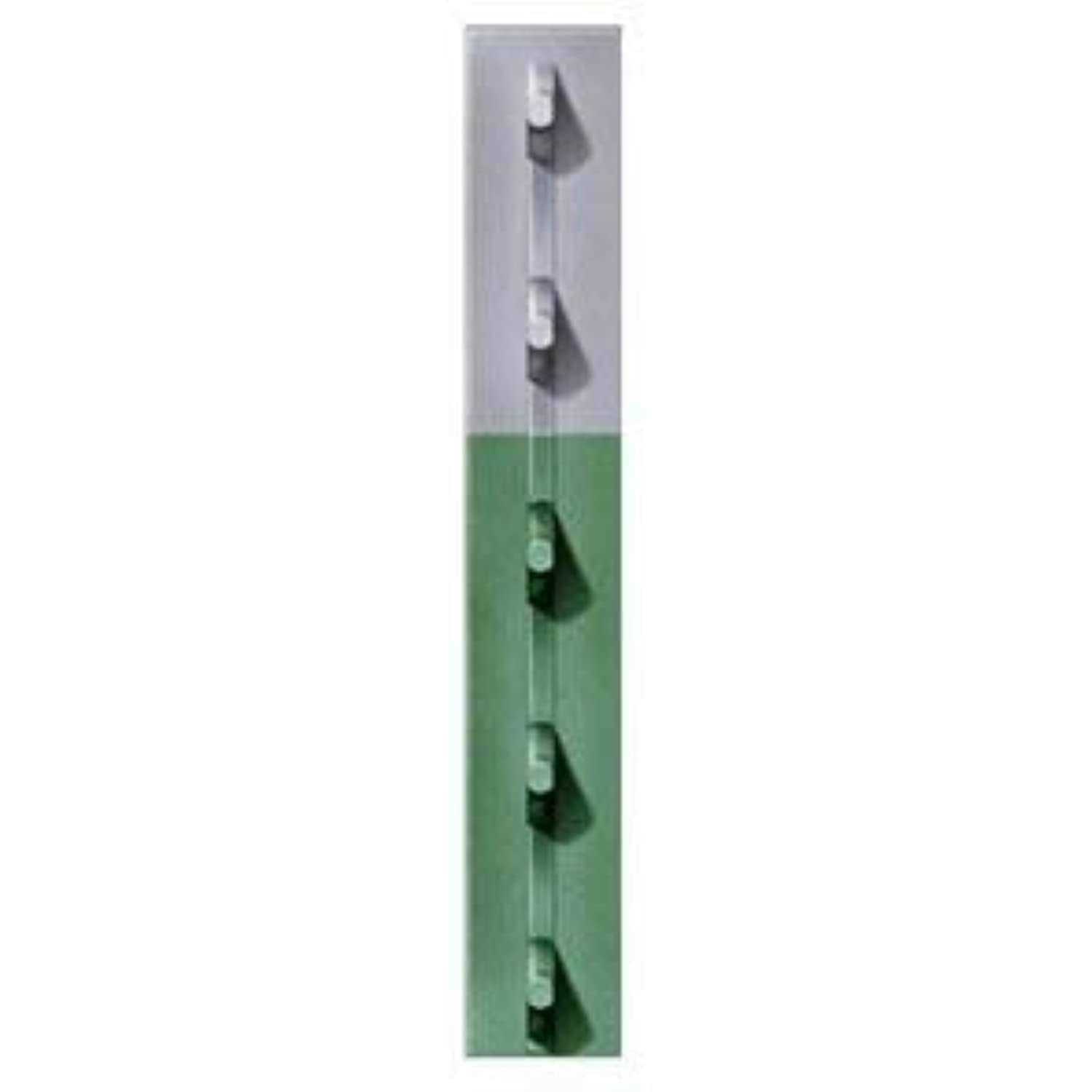 Studded T-Post 7-Ft. x 1-1/4-In. Green by Chicago Heights Steel - Cheap Fitting