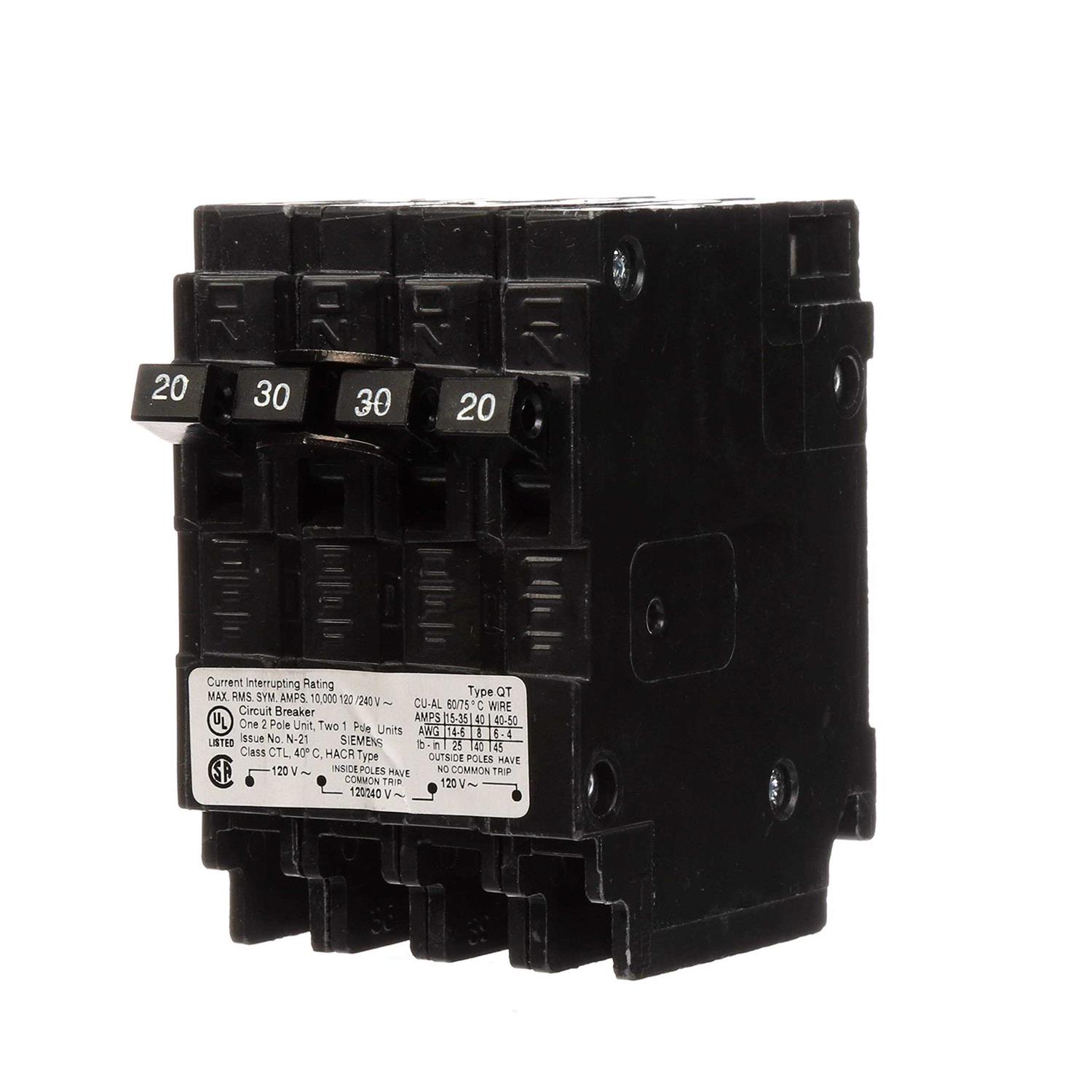 Q22030CT Siemens 30 Amp Quad Circuit Breaker - Cheap Fitting