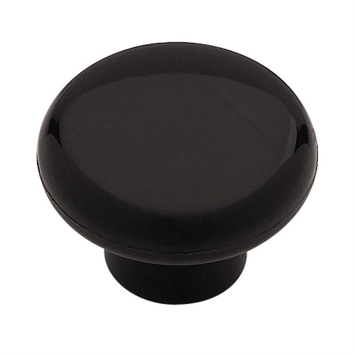 Liberty Hardware Cabinet Knob Black Plastic - Cheap Fitting