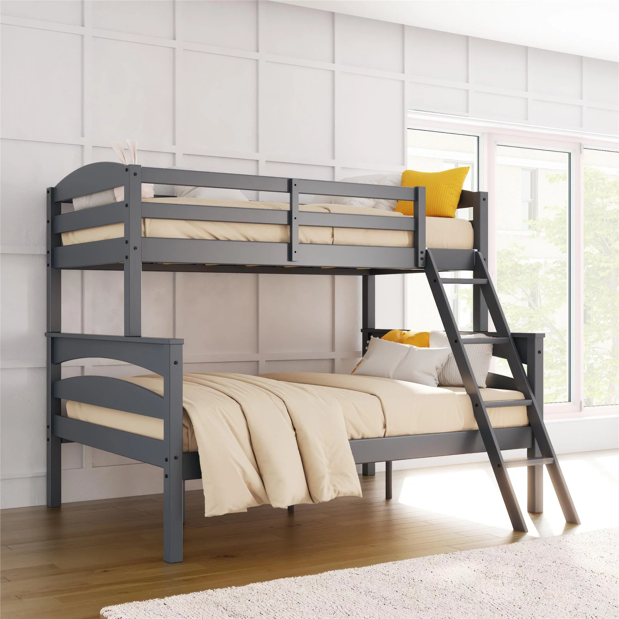 Better Homes & Gardens Leighton Kids' Convertible Twin-Over-Full Bunk Bed, White - Cheap Fitting