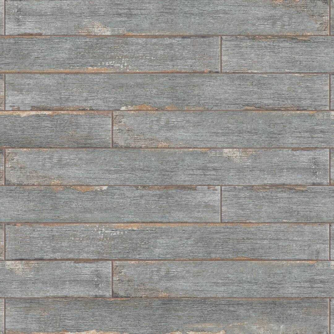 Retro 3 x 24 Porcelain Wood Look Wall & Floor Tile Merola Tile - Cheap Fitting