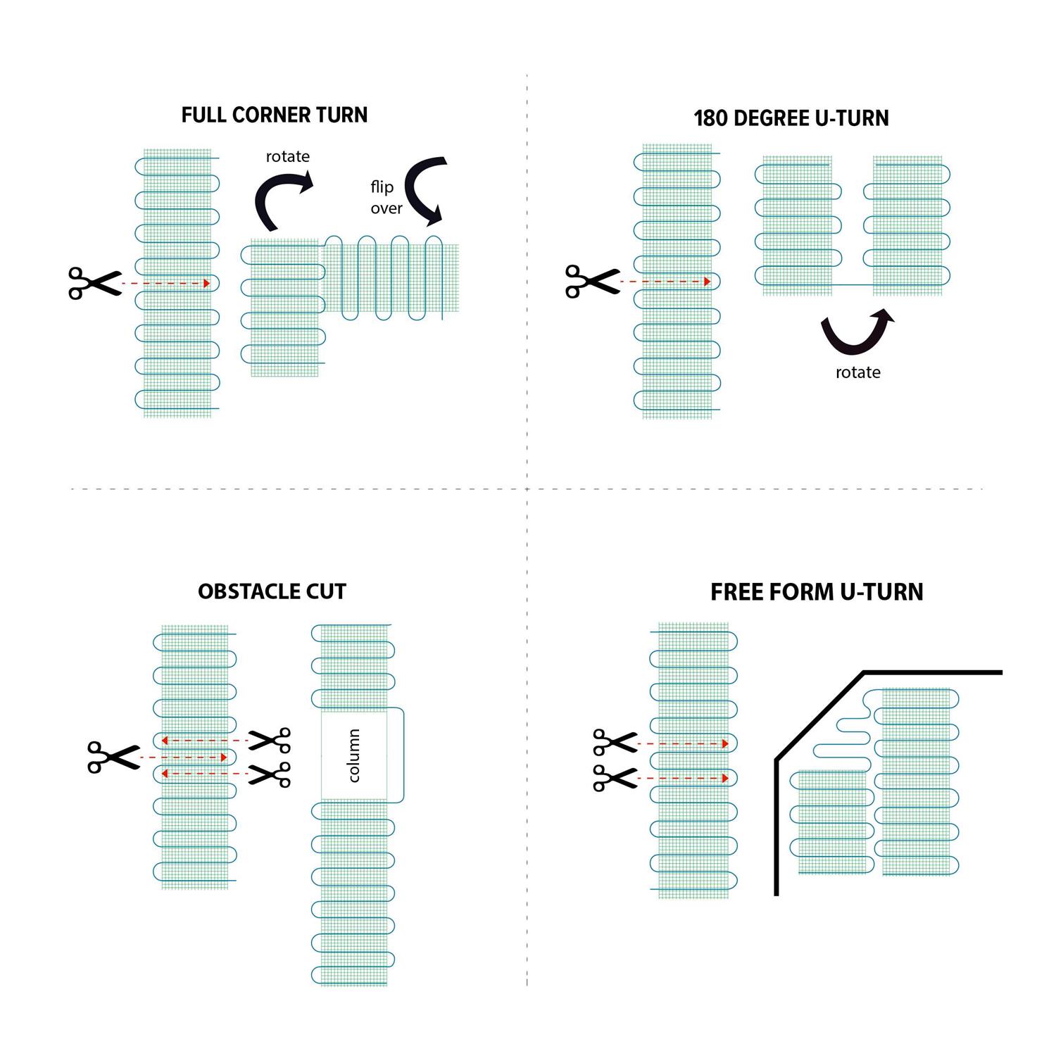 WarmlyYours Tempzone 120V Flex Roll - Cheap Fitting