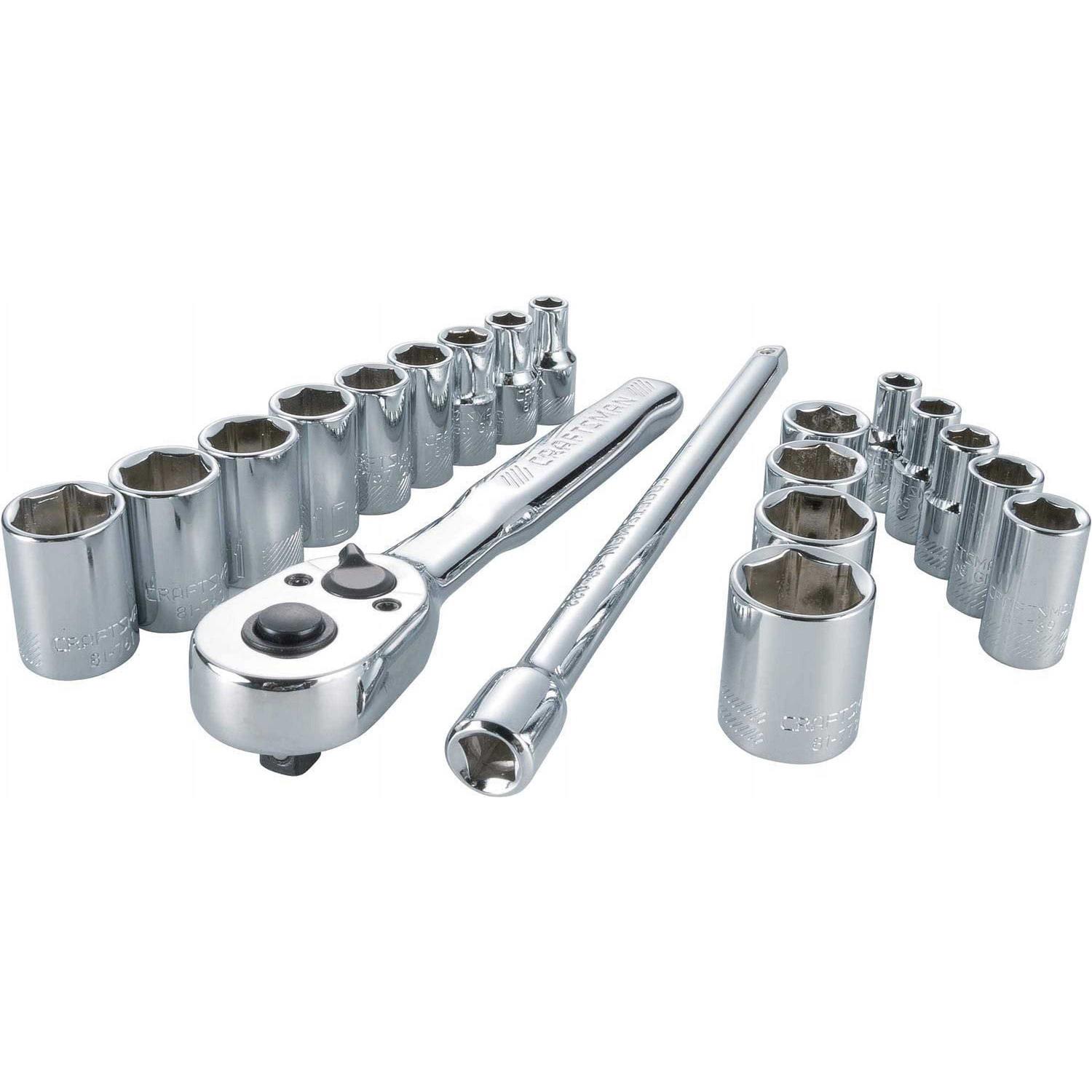 Craftsman 20-Piece 1/4 Drive SAE & Metric Socket Set - Cheap Fitting