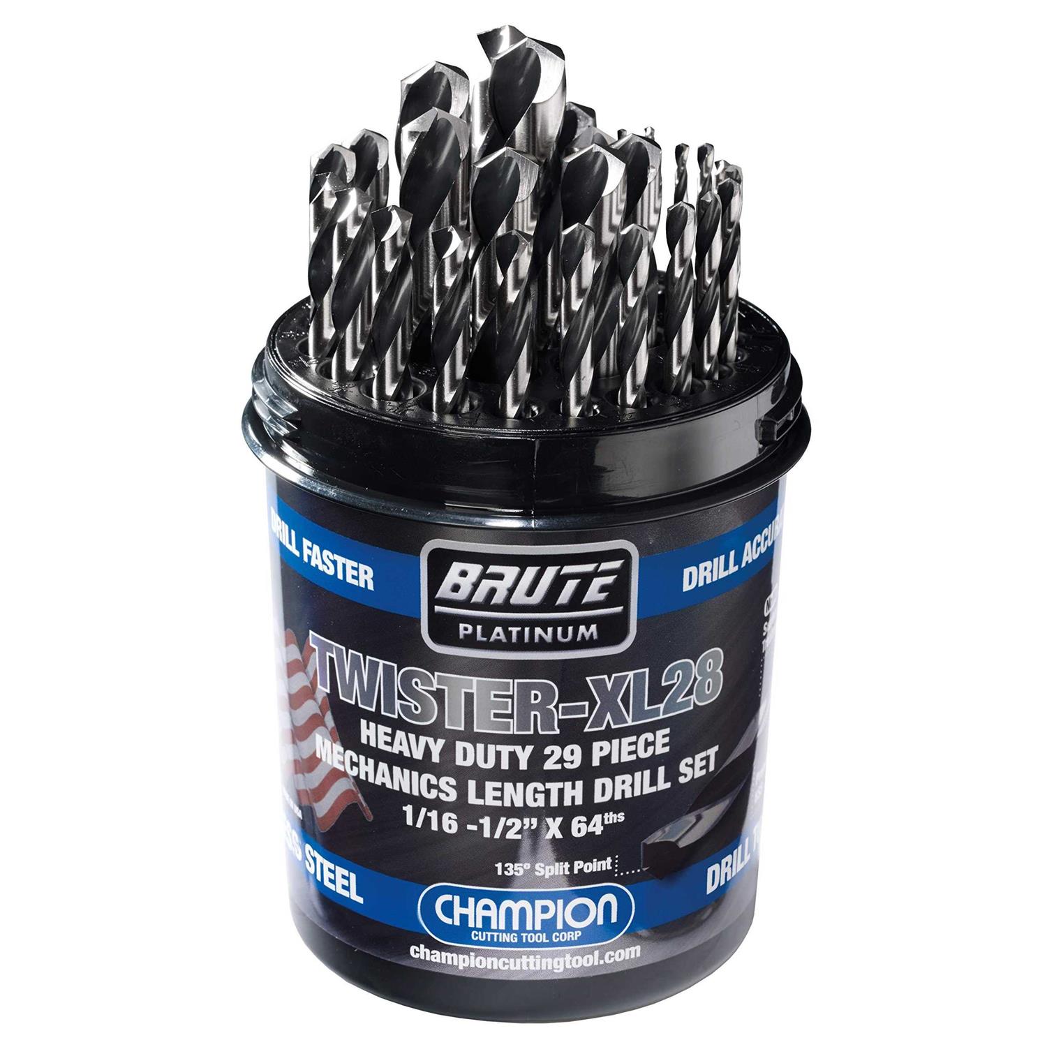 Champion Cutting Twister-XL28 29-pc Brute Twister Drill Set - Cheap Fitting