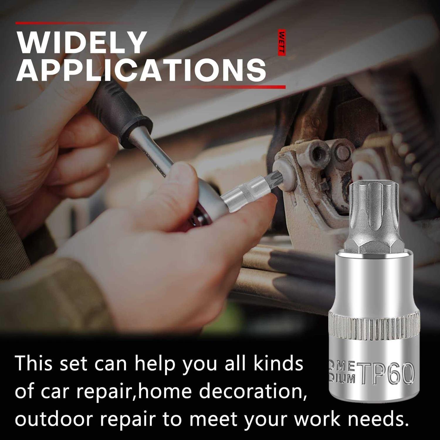 wett master torx bit socket and external torx socket set - Cheap Fitting