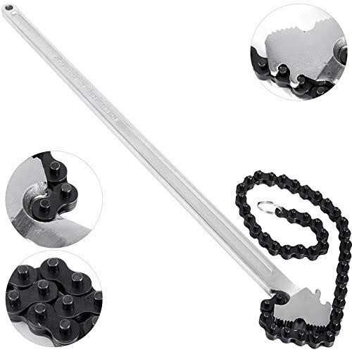Mophorn 24inch Chain Wrench Carbon Steel Pipe Heavy Duty 6 7inch Diameter Capacity Strap Filter at MechanicSurplus.com - Cheap Fitting