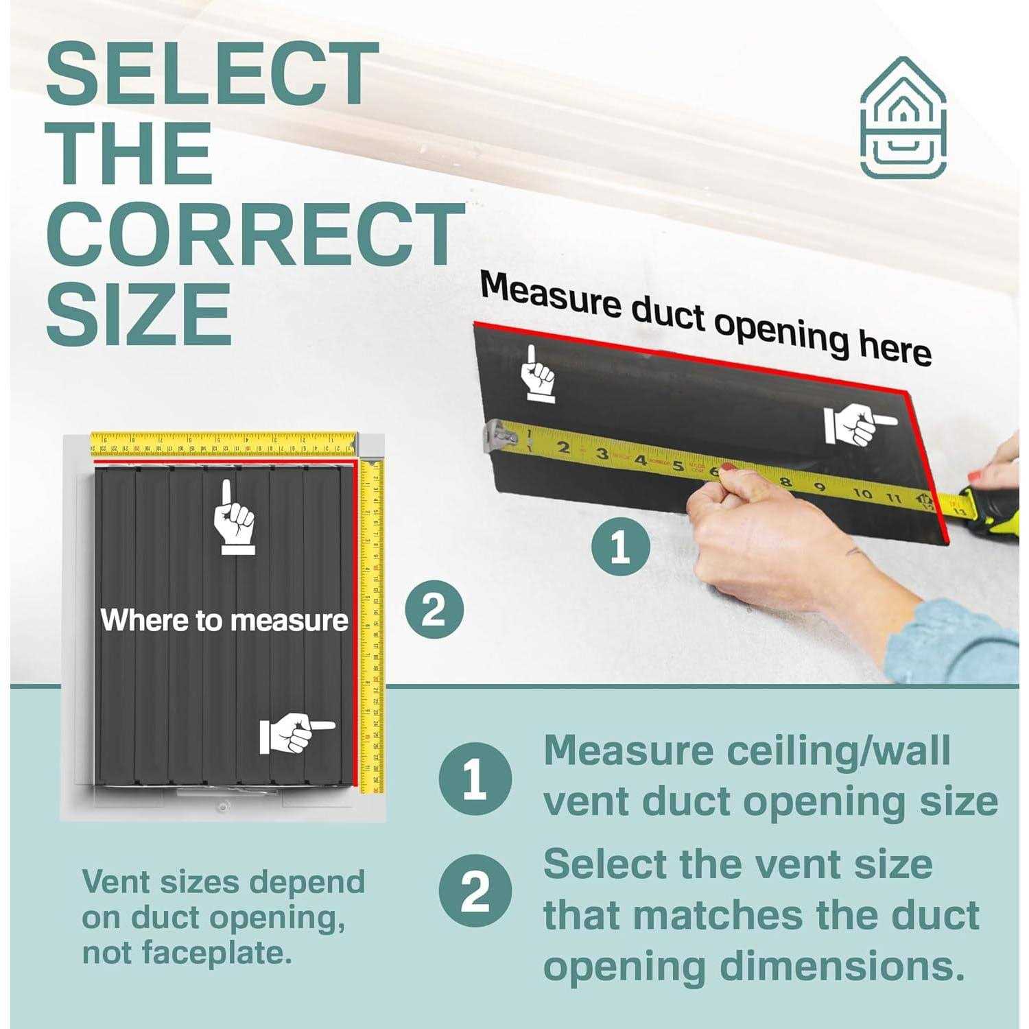 Home Intuition Ceiling Register Air Vent Covers for Home Ceiling or Wall - Cheap Fitting