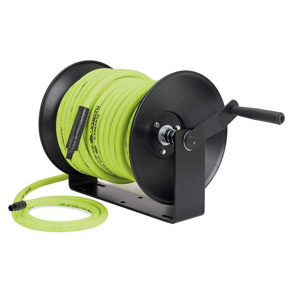 Flexzilla Manual Air Hose Reel Open Face Fixed Heavy-Duty 3/8 x 100 L8652FZ - Cheap Fitting