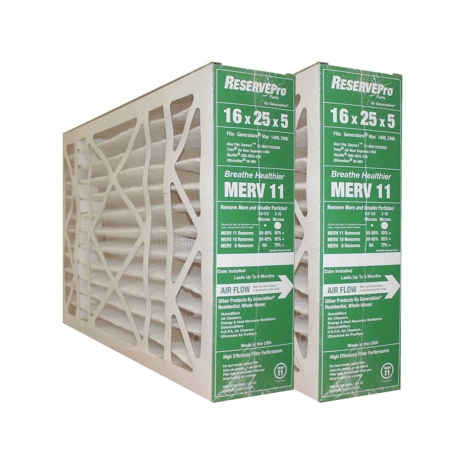 GeneralAire # 4541 MERV 11 for # GF 4511 ReservePro 16x25x5 furnace Filter - Cheap Fitting