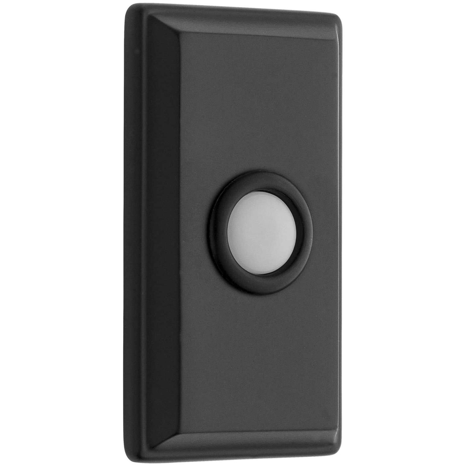 Baldwin 4860 3 x 1-1/2 Illuminated Rectangular Door Bell from the Estate Collection - Cheap Fitting