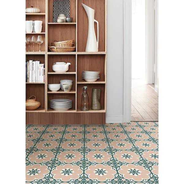 FloorPops 12-in by 12 Daphne Vinyl Peel & Stick Floor Tiles - Cheap Fitting