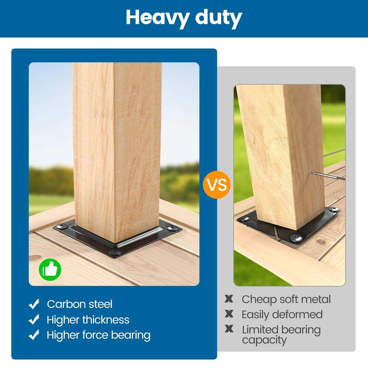 Muzata Deck Post Connector Brackets WT08 4 - Cheap Fitting