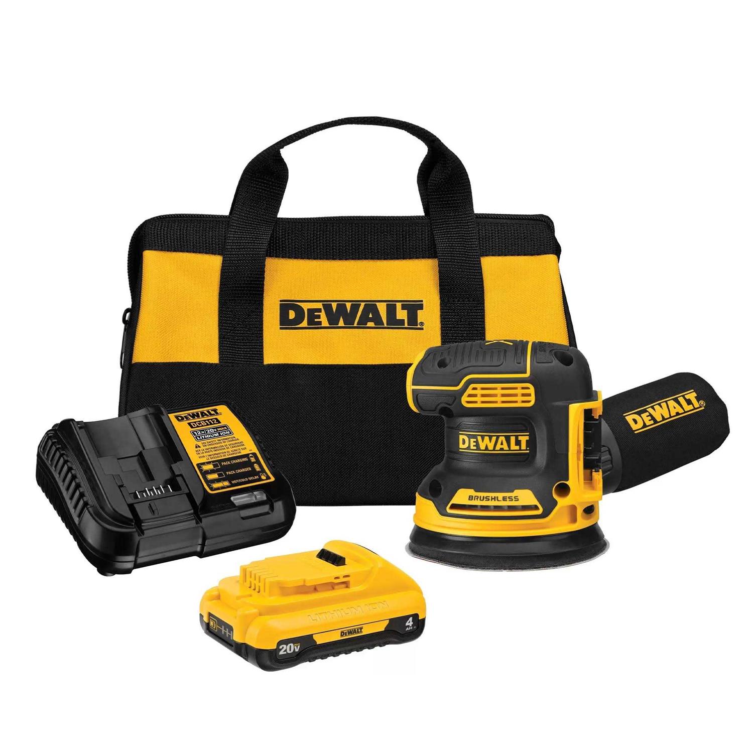 DeWalt DCW210Q1 20V 5 Cordless Variable Speed Random Orbital Sander Kit - Cheap Fitting