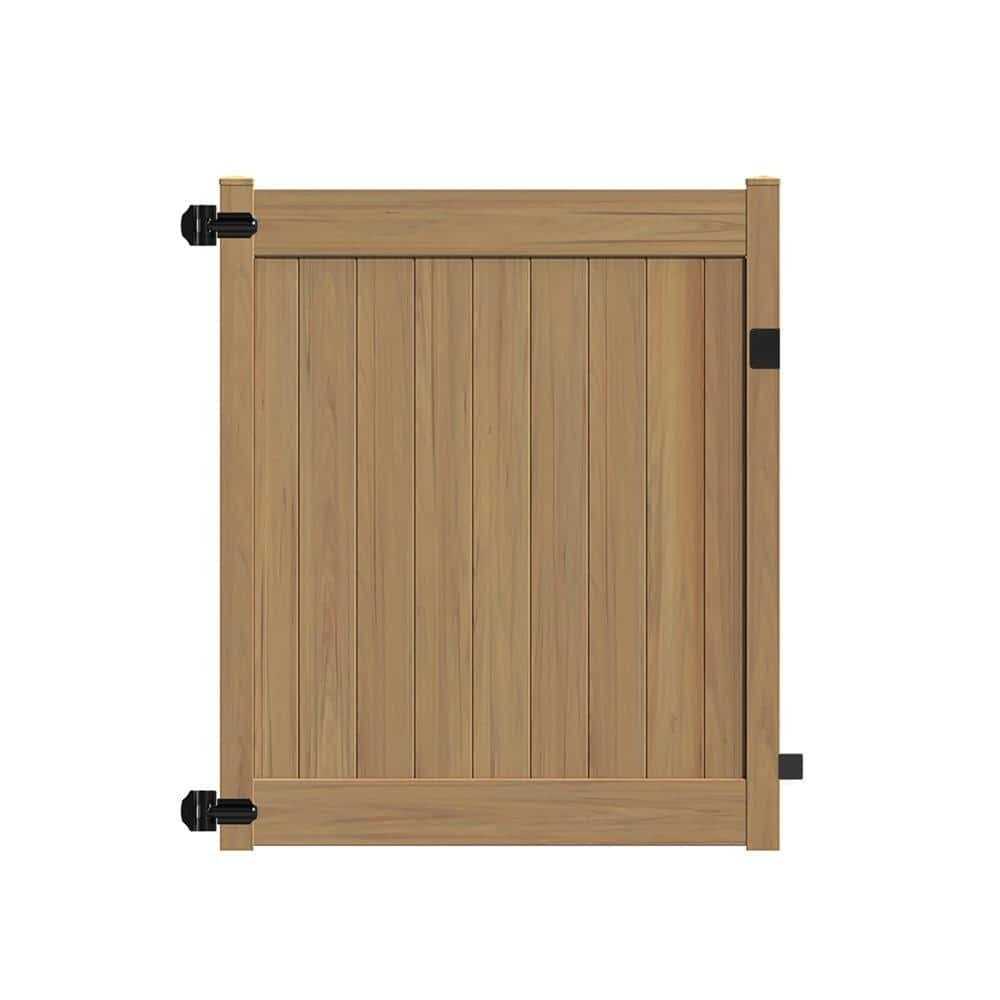 Veranda Linden 4 ft. W x 6 ft. H White Vinyl Un-Assembled Fence Gate - Cheap Fitting