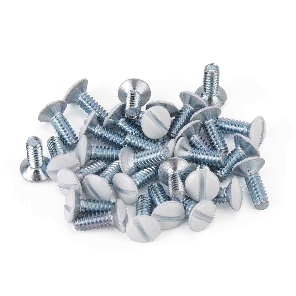 Henne Bery 3/8 Long 6-32 Thread Oval Head Milled Slot Replacement Wall Plate Screws - Cheap Fitting