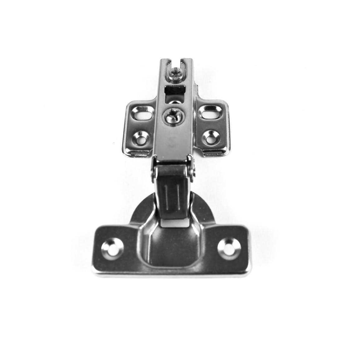 Berta 110-Degree 35 mm Full Overlay Soft Close Frameless Cabinet Hinges with Installation Screws - Cheap Fitting