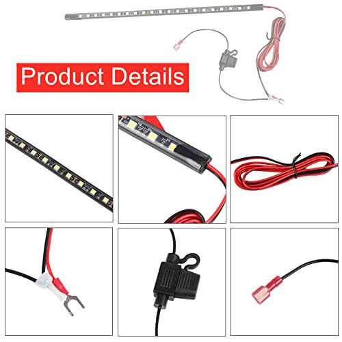 GreceYou Under Hood LED Light Kit Waterproof 12V Car LED Lights Bars Car Hood Work Inspection Lights Underhood Work Light Kit with Automatic On/Off - Cheap Fitting