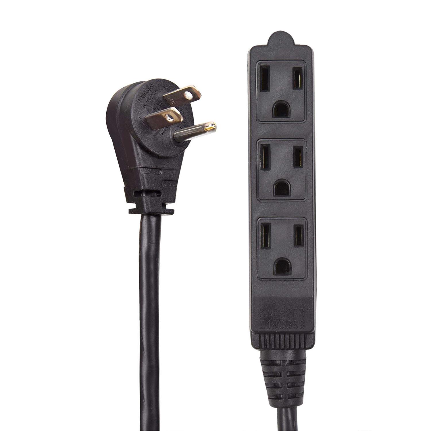 Electes Heavy Duty Extension Cord/Wire Multi 3 Outlet - Cheap Fitting