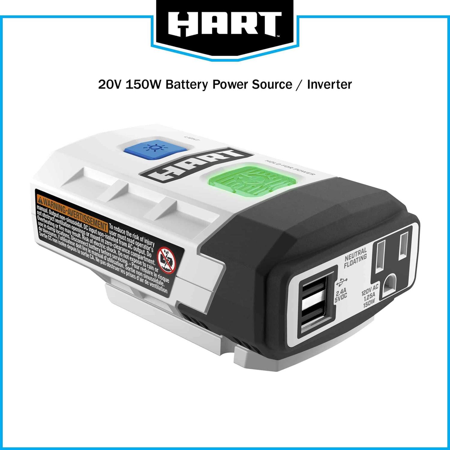 Hart 20-Volt Power Source/Inverter - Cheap Fitting
