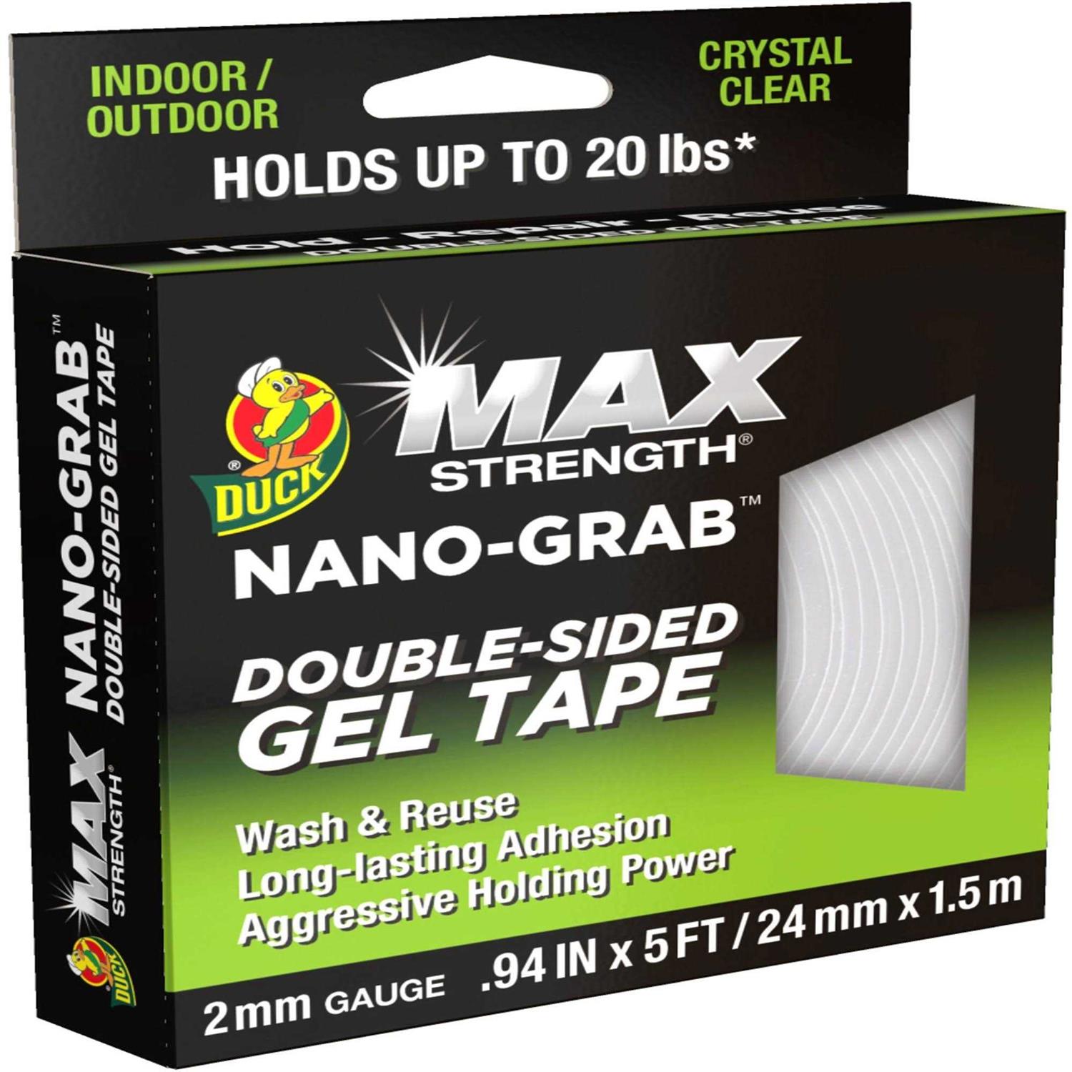 Duck Max Strength Nano-Grab Double-Sided Gel Tape - Cheap Fitting