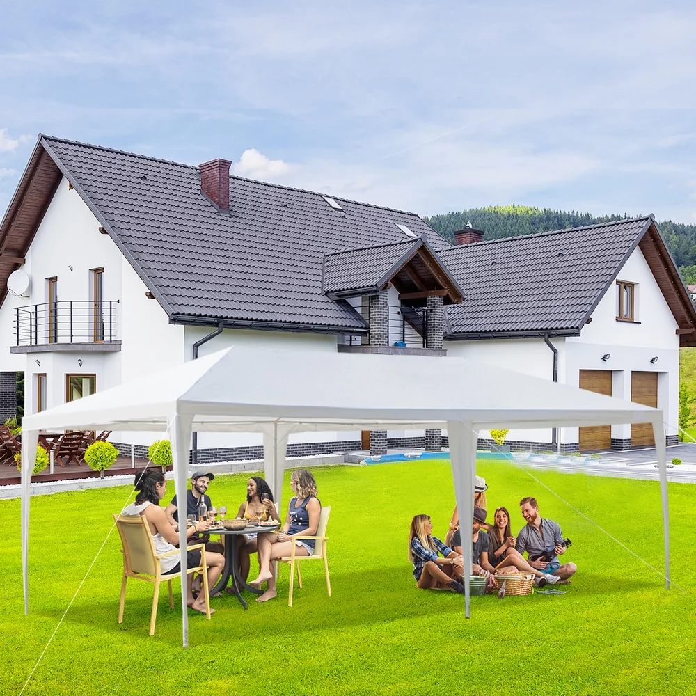 UBesGoo Party Wedding Tent Outdoor Camping Gazebo Canopy with 6 Sidewalls Canopy (10' X 20') - Cheap Fitting