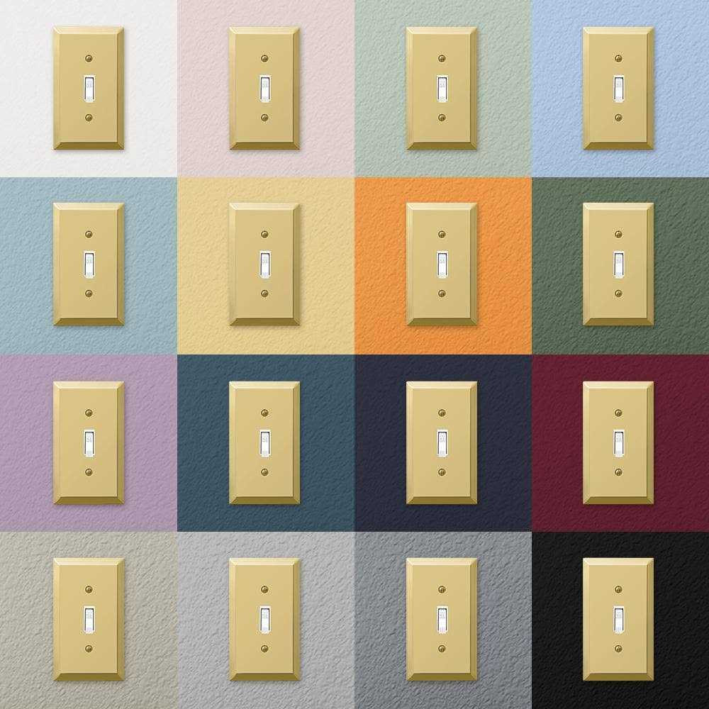 Hampton Bay Metallic 1 Gang Duplex Steel Wall Plate - Cheap Fitting