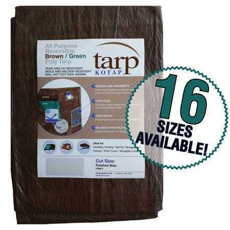 Kotap TBG-1220 All Purpose Reversible Poly Tarp - Cheap Fitting