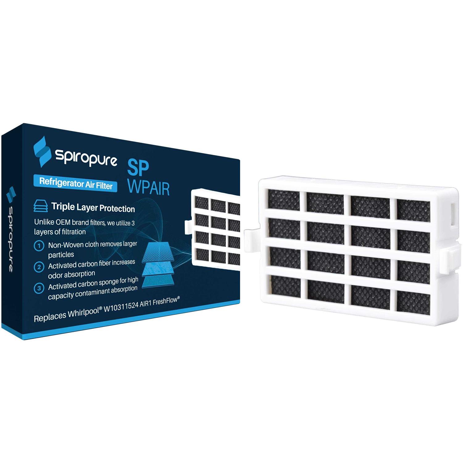 SpiroPure SP-WPAIR Refrigerator Fresh Air Flow Filter Replacement for W10311524 - Cheap Fitting