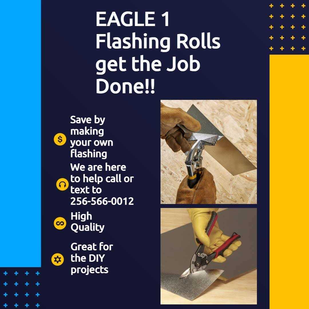 Eagle 1 26 Gauge General Use or Roofing Flashing Rolls - Cheap Fitting