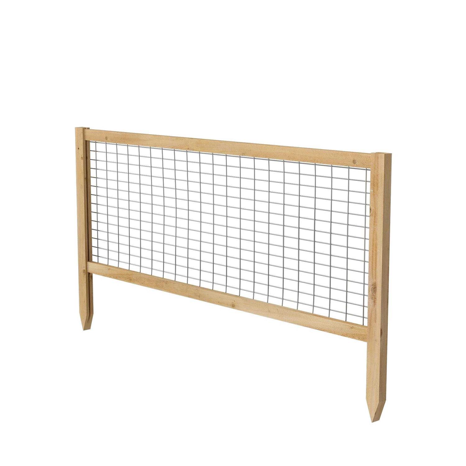 Greenes Fence CritterGuard 23.5 in. Cedar Garden Fence - Cheap Fitting
