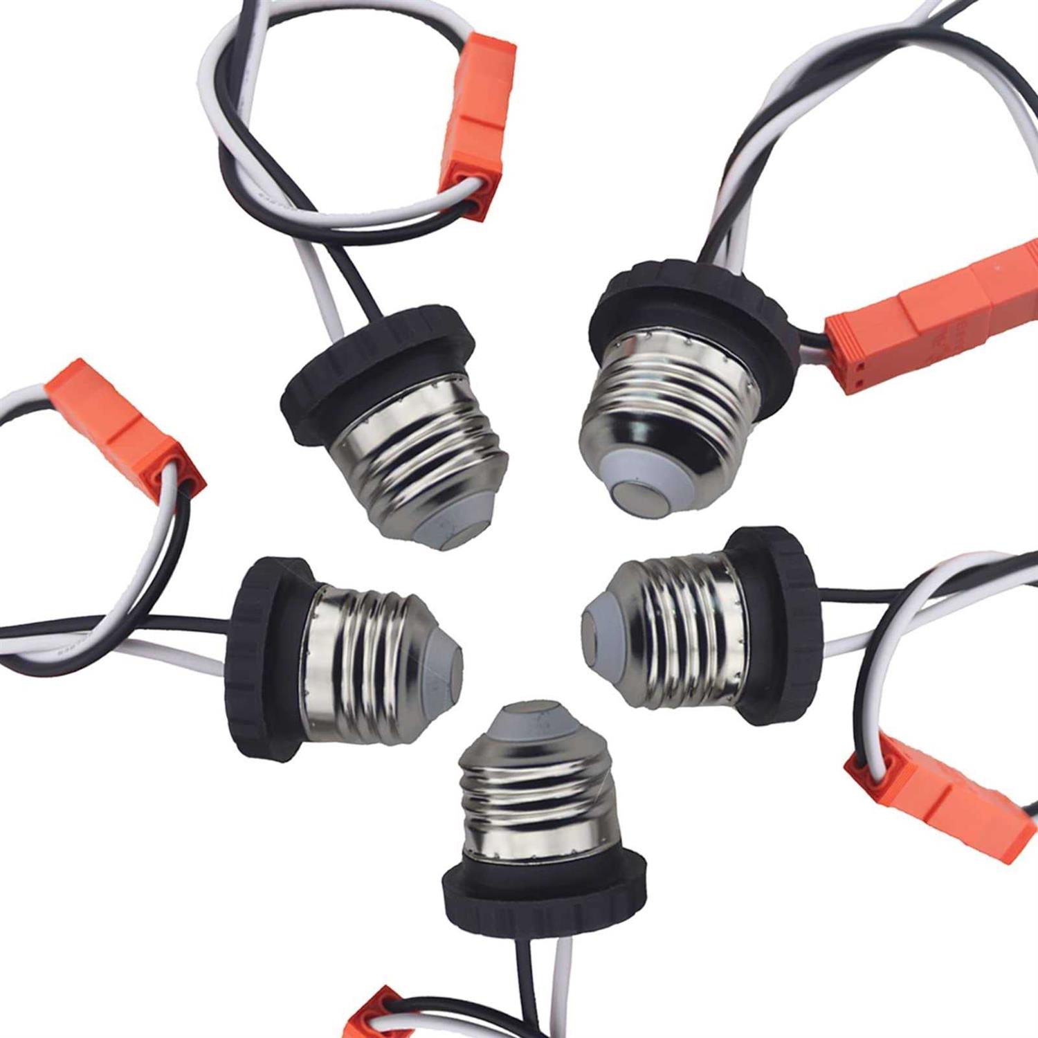 Odlamp Edison E26 Sockets Adapter Medium Base Male Screw in Light Bulb Socket Pigtail for Led Ceiling Lights Downlight - Cheap Fitting