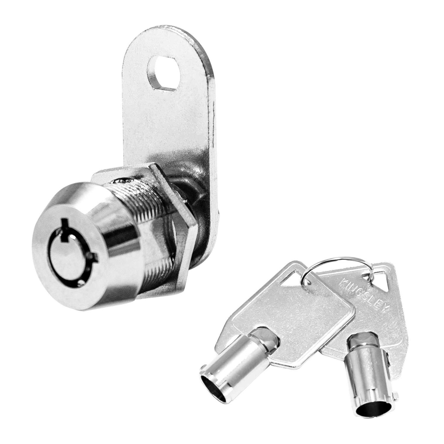 Kingsley Tubular Cam Lock Cylinder-Chrome Finish - Cheap Fitting